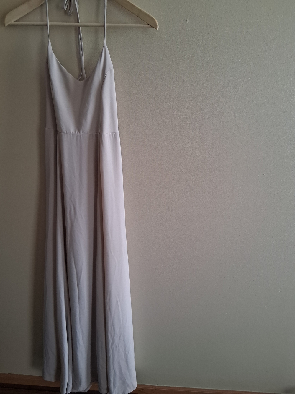 Show Me Your MuMu Pale Cream Slip Maxi Dress with Spaghetti Straps